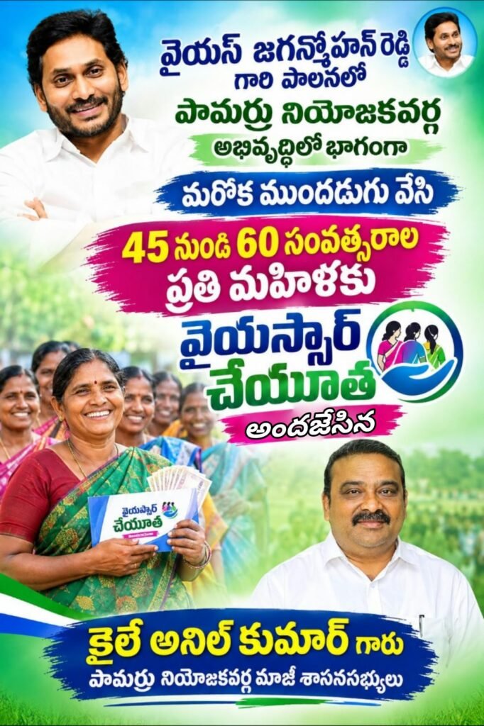 వైయస్సార్ చేయూత పథకం ద్వారా మహిళలకు ఆర్థిక భరోసా: ఉమ్మడి కృష్ణా జిల్లాలో లబ్ధి వివరాలు