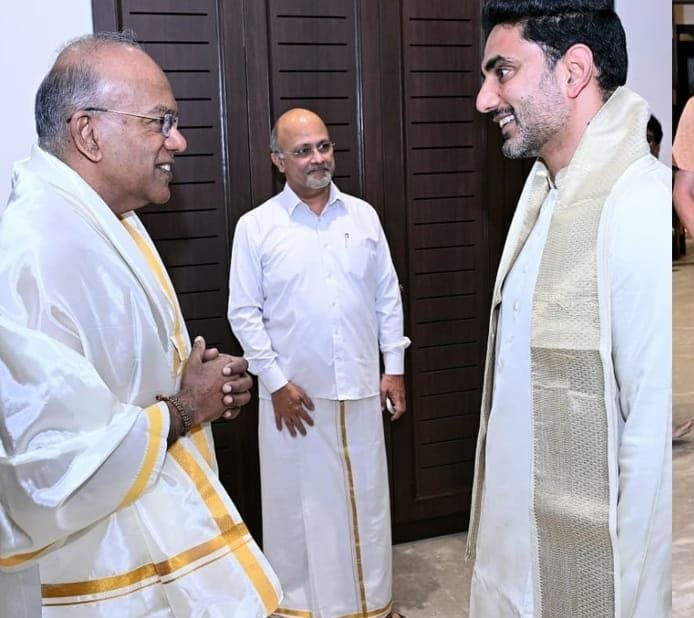 తిరుమలలో ఘనంగా సింగపూర్ మంత్రి షణ్ముగం, మంత్రి నారా లోకేష్ శ్రీవారి దర్శనం.. సుప్రభాత, తోమాల సేవల్లో పాల్గొన్న ప్రముఖులు