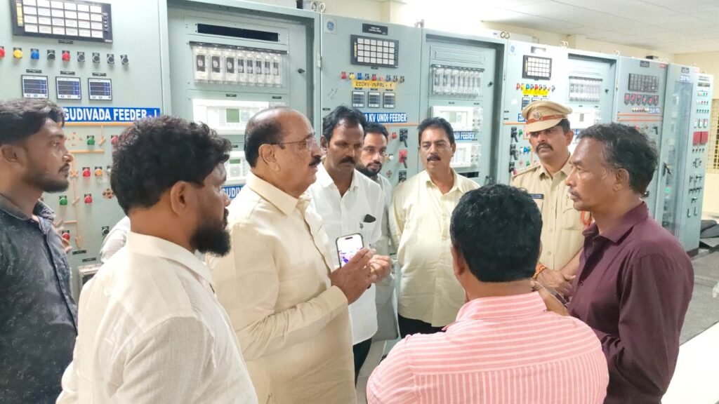 కైకలూరులో నూతన విద్యుత్ ఉప కేంద్రం ప్రారంభ ఏర్పాట్లను పరిశీలించిన ఎమ్మెల్యే డాక్టర్ కామినేని శ్రీనివాస్