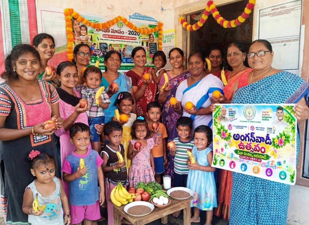 బందరు మండలం బోట్లవానిపాలెంలో ఘనంగా అంగన్‌వాడీ ఉత్సవం.. తక్కువ ఖర్చుతో ఎక్కువ పోషకాలున్న ఆహారాలపై అవగాహన