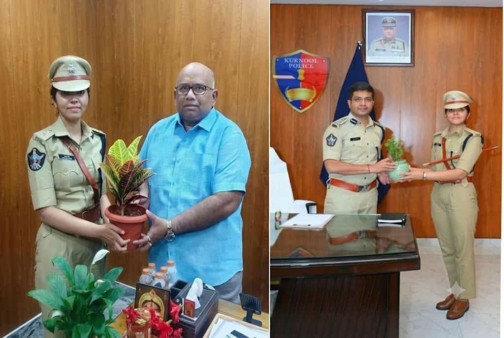 కర్నూలు రేంజ్ డీఐజీ, ఎస్పీలను మర్యాదపూర్వకంగా కలిసిన ఆదోని ఏఎస్పీ జయ శర్మ.. ఆదోని సబ్-డివిజన్ శాంతిభద్రతలపై చర్చ
