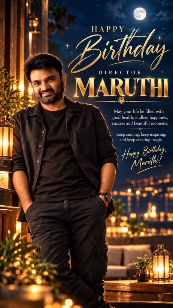విలక్షణ దర్శకుడు మారుతికి పుట్టినరోజు శుభాకాంక్షలు తెలిపిన కొండమూరి వీరబాబు: ఆయురారోగ్యాలతో మరెన్నో విజయాలు సాధించాలని ఆకాంక్ష!