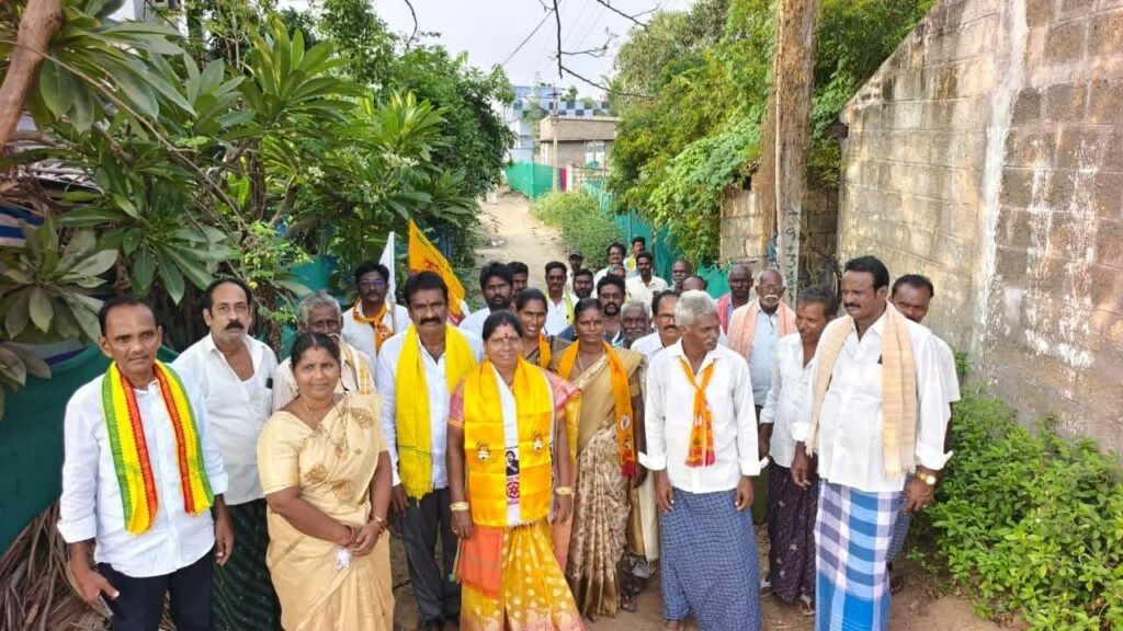కృత్తివెన్ను మండలంలో కూటమి ఎంపీటీసీ అభ్యర్థుల తరఫున ముమ్మర ప్రచారం గడప గడపకూ తిరిగి ఓట్లు అభ్యర్థించిన నేతలు (సోషల్ మీడియా సోర్స్)
