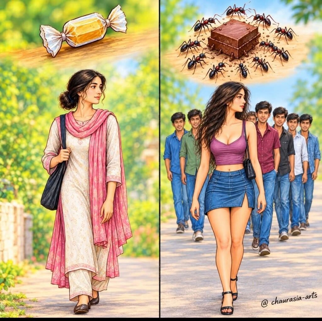 స్త్రీల వస్త్రధారణ మరియు సమాజ దృక్పథంపై సామాజిక మాధ్యమాల్లో వైరల్ అవుతున్న పోస్ట్‌పై నెటిజన్లలో తీవ్ర చర్చ (సోషల్ మీడియా సోర్స్)