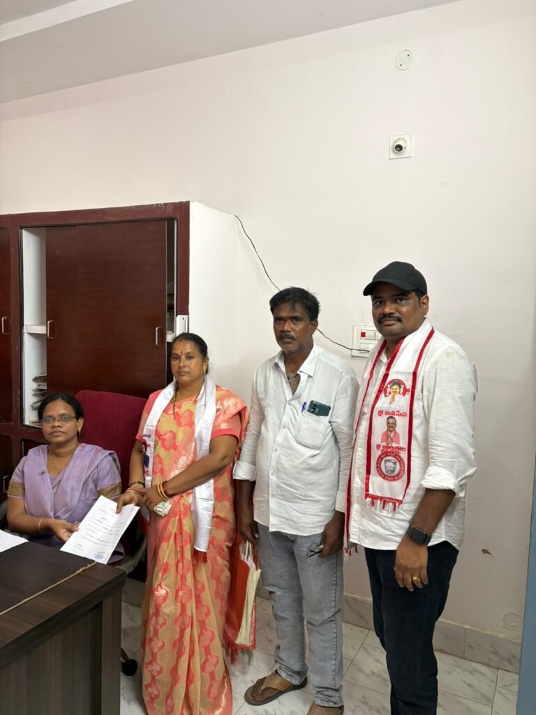 చెరుకుమిల్లి ఎంపీటీసీ ఎన్నికలు – జనసేన పార్టీ అభ్యర్థిని యర్రంశెట్టి నాగ శ్రీదేవి నామినేషన్ పత్రాలు సక్రమం