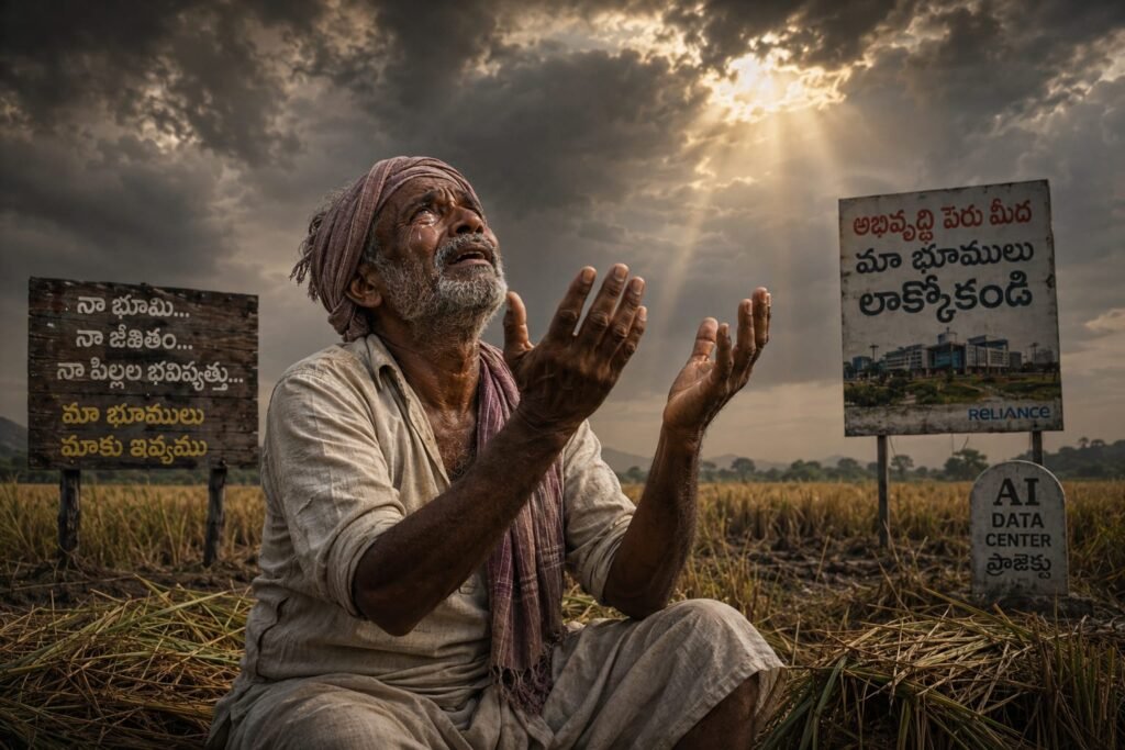 భారతీయ రైతాంగం ఎదుర్కొంటున్న సంక్షోభంపై ఆందోళన దేశ ప్రగతికి వ్యవసాయమే పట్టుకొమ్మ (సోషల్ మీడియా సోర్స్)