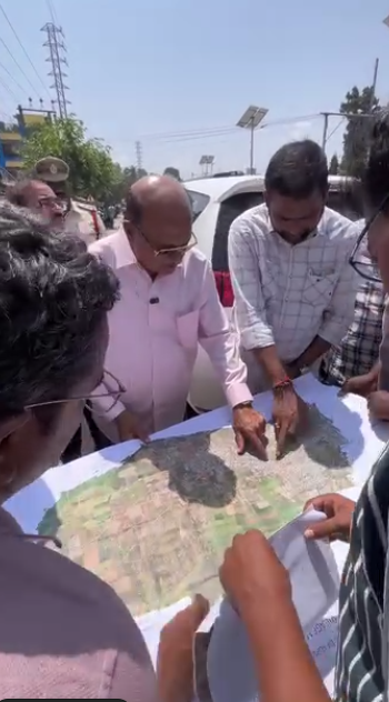 గోదావరి పుష్కరాల ముందస్తు ఏర్పాట్లు… మోరంపూడి నుంచి పొట్టిలంక వరకు జాతీయ రహదారిని పరిశీలించిన ఎమ్మెల్యే గోరంట్ల బుచ్చయ్య చౌదరి