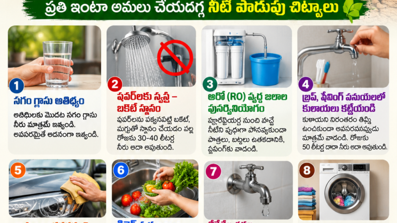 రాబోయే ఎనిమిది నెలల పాటు తీవ్ర నీటి ఎద్దడి పొంచి ఉందంటూ ప్రజలను అప్రమత్తం చేస్తూ సోషల్ మీడియాలో విస్తృతంగా ప్రచారమవుతున్న మార్గదర్శకాలు ప్రతి ఒక్కరూ ఆలోచించాల్సిన అంశంగా మారాయి (సోషల్ మీడియా సోర్స్). వర్షాకాలం ముగింపు దశకు చేరుకుంటున్న తరుణంలోనే జలాశయాలు, భూగర్భ జలాల లభ్యతపై ఆందోళనలు వ్యక్తమవుతున్నాయి. నవంబర్ నుంచి వచ్చే వేసవి మే నెల వరకు రానున్న 240 రోజుల పాటు నీటిని, విద్యుత్‌ను, ఆహారాన్ని అత్యంత పొదుపుగా వాడుకుంటేనే భవిష్యత్ సంక్షోభం నుంచి గట్టెక్కగలమని ఈ సందేశం గట్టిగా హెచ్చరిస్తోంది.
