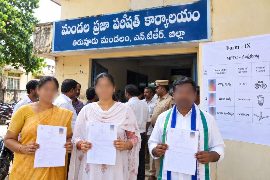 తిరువూరు మండలం ముష్టికుంట్ల ఎంపీటీసీ స్థానంలో రాష్ట్రంలోనే మొదటి ఫ్రెండ్లీ కాంటెస్ట్: బరిలో జనసేన, టీడీపీ అభ్యర్థులు!
